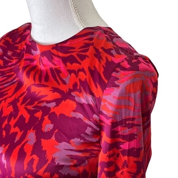 ADAM LIPPES LONG SLEEVE SILK DRESS - Picture 4 of 11